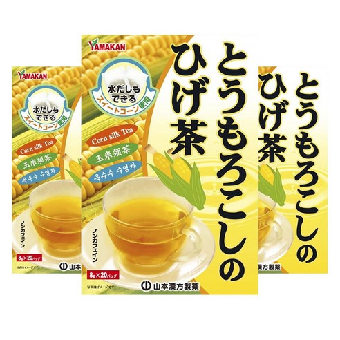 야마칸 옥수수수염차, 3개, 8g, 20개입
