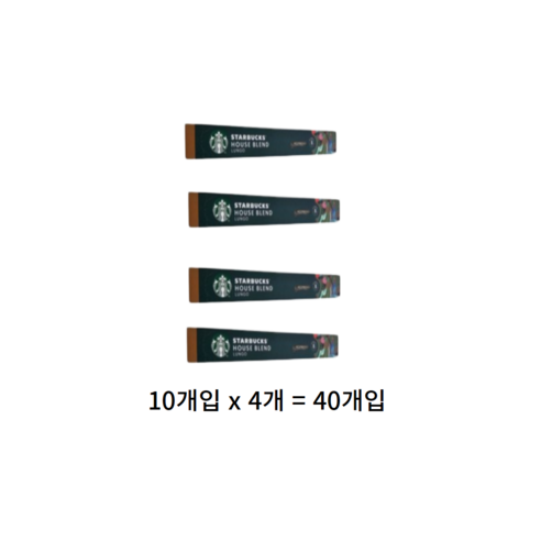스타벅스 하우스블렌드 네스프레소 캡슐커피, 5.7g, 10개입, 6개