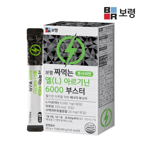 보령 짜먹는 엘 L 아르기닌 6000 부스터 1박스 (15포), 15g, 1개