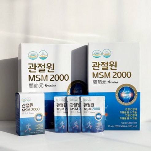 마시는 엠에스엠 관절원 2000 30포 흡수 빠른 관절영양제 부모님선물 선물용 쇼핑백 동봉