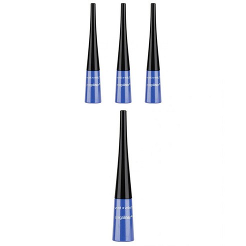 웻앤와일드 메가라이너 리퀴드 아이라이너 3.5ml, Blue, 4개