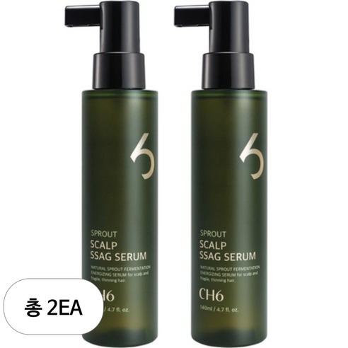CH6 스칼프 싹 세럼 탈모완화기능성 헤어토닉, 2개, 140ml