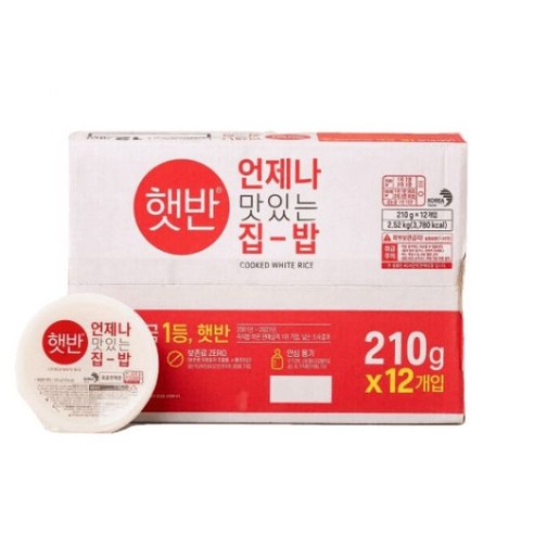 햇반 210gx12입, 210g