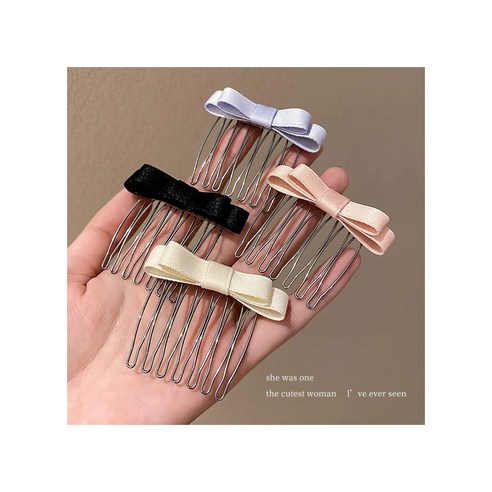 잔머리 걱정 없이 하루 종일 완벽한 스타일, 소중한날 논슬립 리본 빗핀