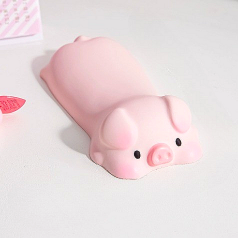 뉴프렐류드 메모리폼 귀여운 마우스 손목 받침대, 1개, 돼지