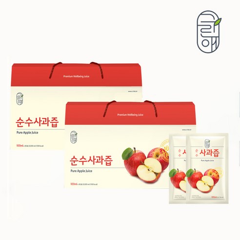 자연 그대로의 맛, 그린애 NFC 착즙 사과즙으로 건강을 선물하세요!