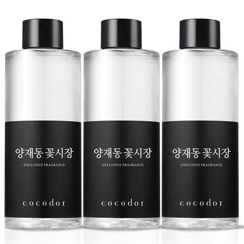 코코도르 디퓨저 리필액, 양재동꽃시장, 200ml, 3개