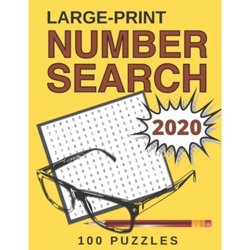 Large Print Number Search Puzzles: A Fun & Relaxing Adult Activity Book with Number Seek Exercises f... Paperback, Independently Published