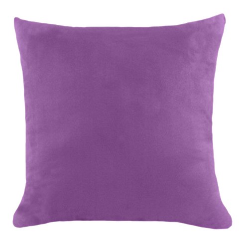 솔리드 컬러 스웨이드 벨벳 베개 커버 던져 베개 케이스, 다크 Purple-60x60cm, 다른