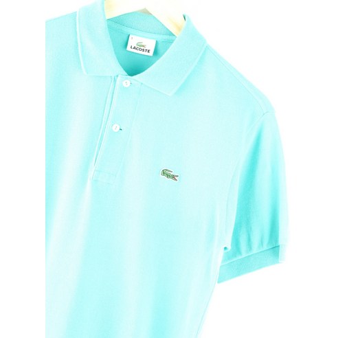 (M)라코스테 반팔 카라 티셔츠 하늘색 면 올드스쿨464