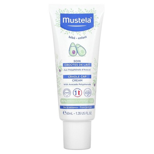 무스텔라 오가닉 크래들 캡 헤어 크림 향료 무함유 신생아 사용가능 40ml Cradle Cap Cream, 1개 네블라헤어무스