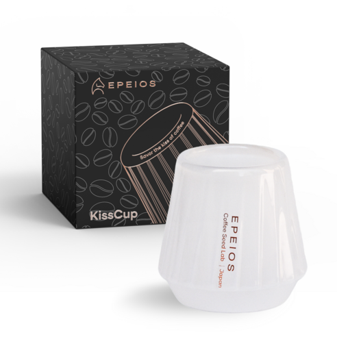 EPEIOS 에페이오스 테이스팅잔 키스컵 에스프레소 샷잔 + 기프트박스, 1세트, 문라이트 화이트