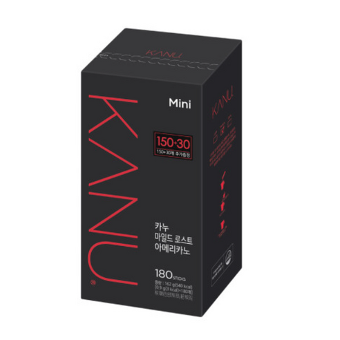 카누 콜롬비아 블렌드 마일드 로스트 아메리카노 0.9g 원두커피믹스, 1개입, 360개