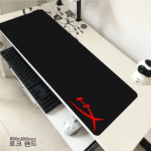 YJQ 마우스 패드 HyperX 대형 게이머 XXL 키보드 데스크 마우스 매트 800x300mm 카펫 고무 Tapis Souris 게이밍 노트북 CSGO 마우스 패드용, hyperX2 80x30