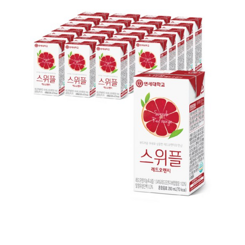 스위플 레드오렌지 음료, 96개, 200ml