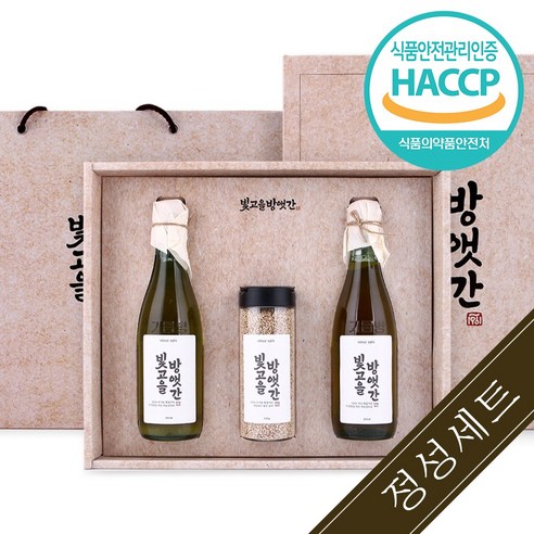 빛고을 방앳간 유기농 저온압착 참기름 들기름 선물세트 리뷰 참기름과들기름