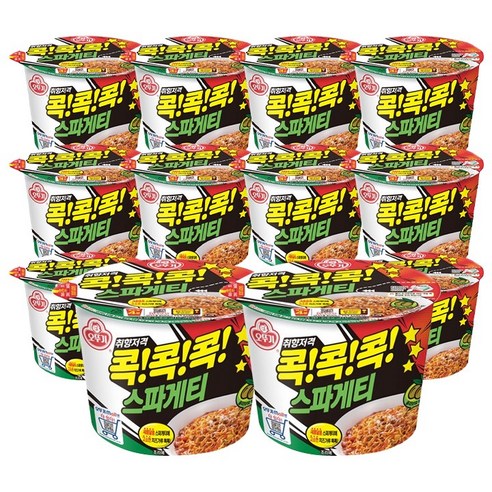 오뚜기 큰컵라면 콕콕콕 스파게티 120g 12개