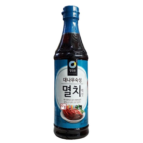 청정원 대나무숙성 멸치액젓 1kg, 1개