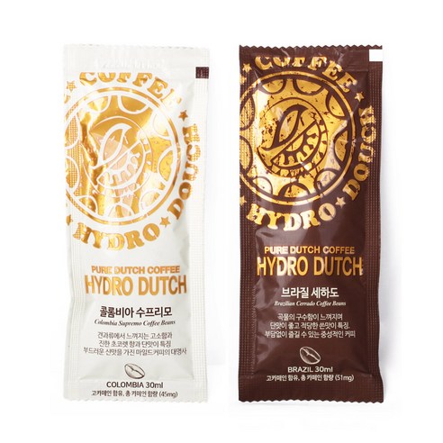 하이드로 더치커피 (콜롬비아 수프리모 I 브라질 세하도) 혼합세트, 1세트, 60개입, 30ml