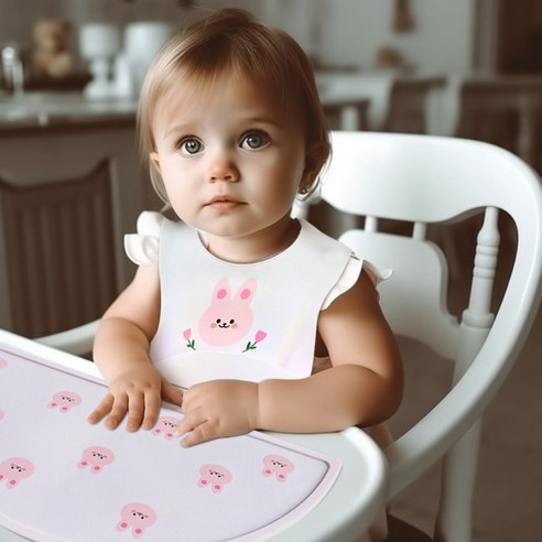 사랑스러운 아기를 위한 완벽한 선택, 도니주니 실리콘 턱받이