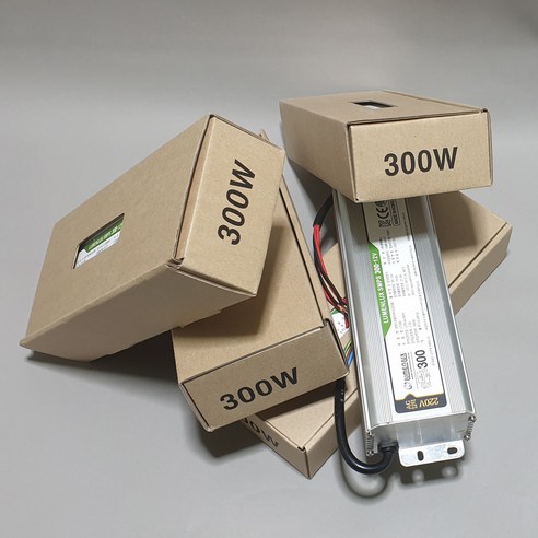 방수 SMPS DC 12V 300W LED 안정기 컨버터 파워서를라이 3구모듈 간판용 국산 루멘룩스, 1개