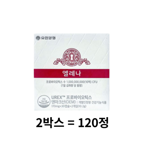 엘레나 유산균, 60정, 1개