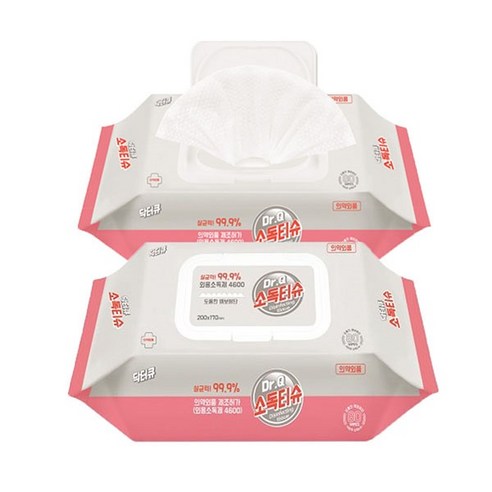 핑크빛 위생, 닥터큐 소독티슈로 안심을 더하세요