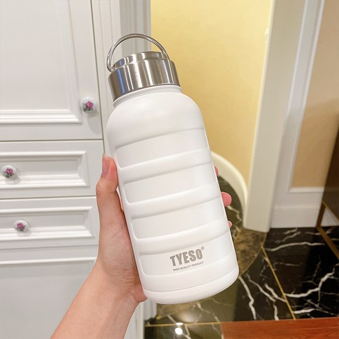 GU 보온병 컵 대용량 1000Ml 주전자 스포츠 남자 휴대용 학생 높은 찾고 304 스테인레스 스틸, 색깔1, 하나