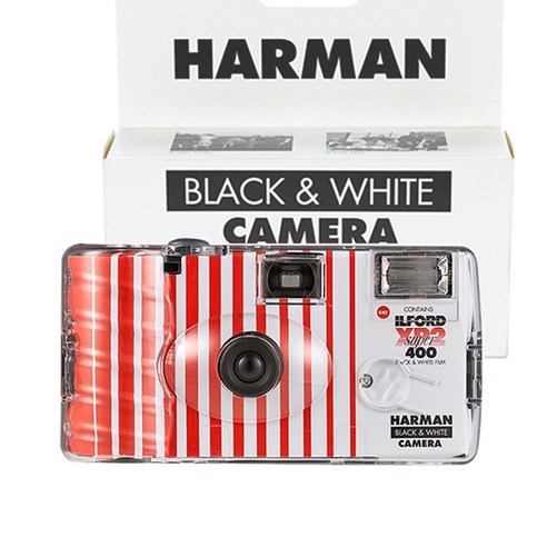스타일을 완성하고 특별한 순간을 더해줄 인기좋은 다회용필름카메라 아이템이 준비됐어요. HARMAN 하만 XP2 SUPER 흑백 일회용 카메라: 여행과 선물용으로 완벽한 선택