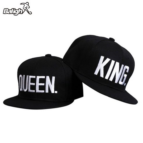 Aolikes 2018 New King Queen Men Women Running Caps