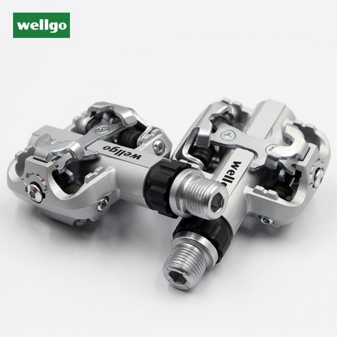 Wellgo M19 WM001 초경량 알루미늄 합금 MTB 도로 자전거 힐 밀봉 베어링 Clipless SPD s, 04 WM001 Black mks-001