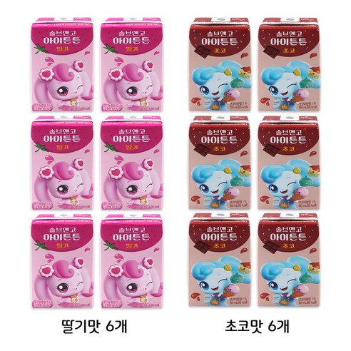 캐치티니핑 솔브앤고 아이튼튼 딸기맛 + 초코맛 2종, 144개, 150ml