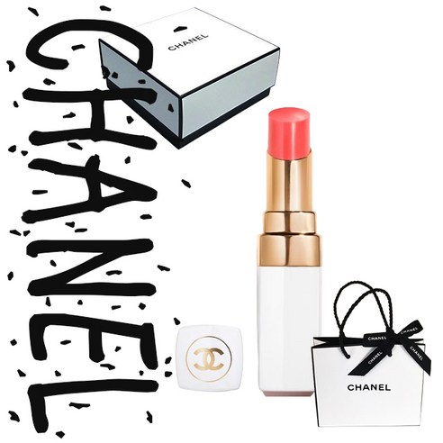 매혹적인 수분과 컬러의 조화, 샤넬 루쥬 코코 밤 916 플러티 코랄 샤넬립스틱