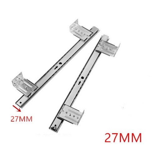 2pcs 두꺼운 서랍 슬라이드 키보드 캐비닛 찬장 브래킷 도어 피팅 가구 가이드 레일 하드웨어 액세서리