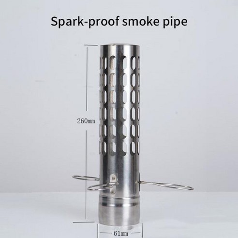 화목난로연통 캠핑 굴뚝 파이프 청소용품 야외 캠핑 목재 스토브 액세서리 스테인레스 스틸 길게 굴뚝 벤드, 02 A2