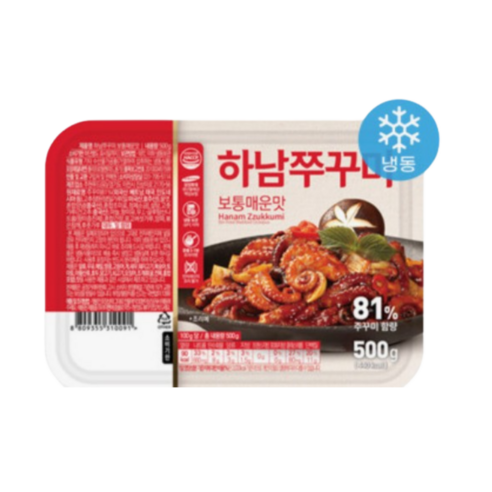 하남쭈꾸미 500g 5팩 보통매운맛, 5개
