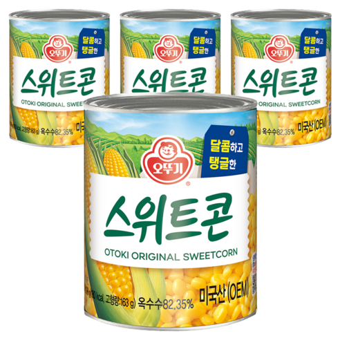 오뚜기 스위트콘 통조림, 198g, 4개