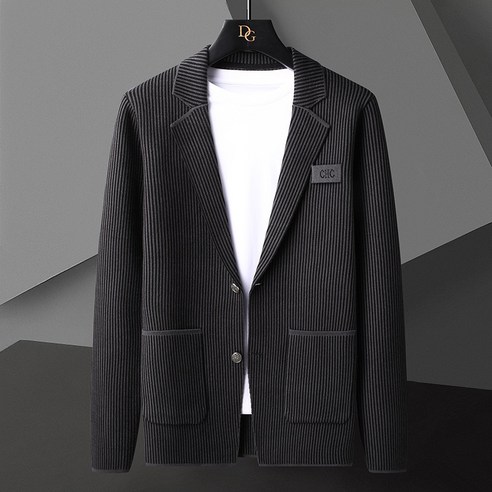 Mao패션 니트 카디건 남자 봄과 가을 한국어 스타일 닫기 피팅 유행 잘 생긴 얇은 겉옷 스웨터 남자 캐주얼 코트