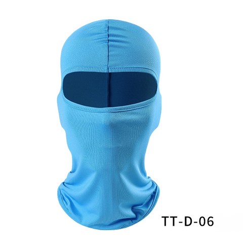자외선차단 쿨링 사이클링 바이크 바라클라바 스포프 넥워머 마스크, TT-D-06 하늘색