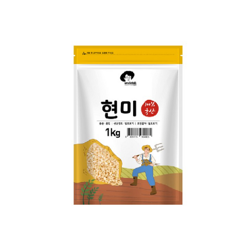 엉클탁 2023년산 햇곡 국산 현미, 1kg, 1개
