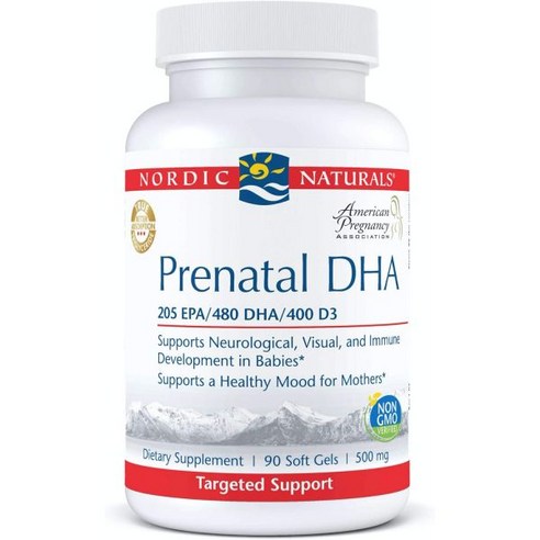 Nordic Naturals Pro 임산부 DHA 무향 – 90 소프트 젤 830 mg 오메가-3 + 400 IU 비타민 D3 임신 및 수유 중 아기의 뇌 발달 지원 GMO 프리, 1개, 90정 오메가3