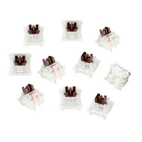 3Pin 기계식 키보드 스위치 MX 스위치 키보드 초보자용 기계식 스위치, 싱글 15x15x17mm, ABS 플라스틱, 방진 브라운