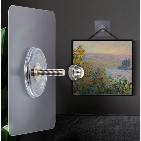 액자걸이 추천 상품하니슈 무타공액자걸이 못없이 설치하는 스티커형 제품 사진