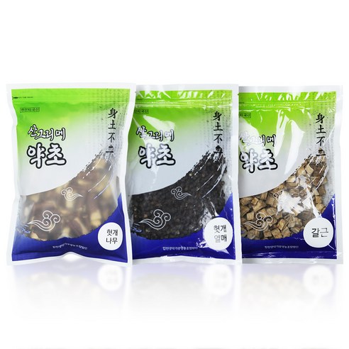 산그리메 국내산 약초 헛개열매 500g+헛개나무 500g+갈근 200g 세트, 묶음세트, 3개