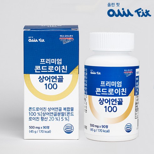 [올린핏] 프리미엄 콘드로이친 상어연골 100 1박스(3개월분), 90정, 2개