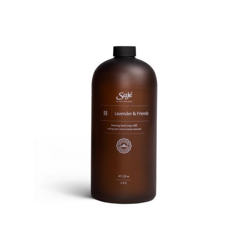 [해외]SAJE 세이지 캐나다 천연 LAVENDER AND FRIENDS SOAP REFILL NATURALLY REJUVENATE FORMULATED 1.4L NEW 2021신상, One Color, One Size