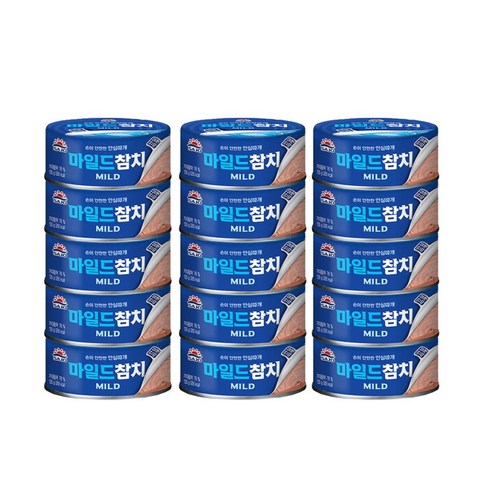 사조 마일드 참치, 135g, 15개