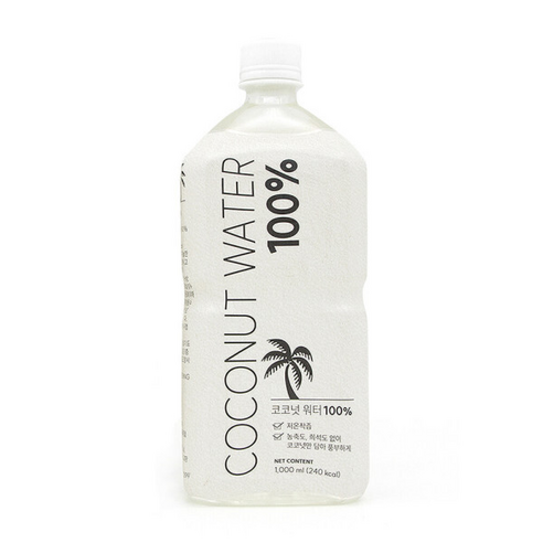 100% 코코넛 워터, 1개, 1L