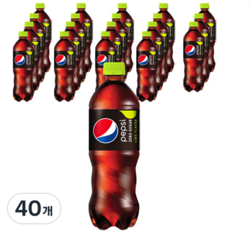 펩시 제로 슈거 라임향, 40개, 500ml