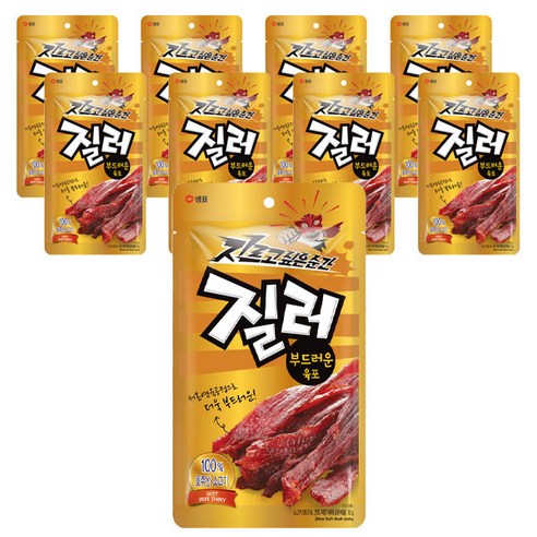 샘표 질러 부드러운 육포, 30g, 9개